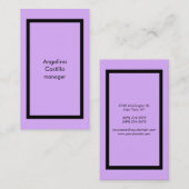 Trendy  Mauve Mallow Pink Stijlvol Visitekaartje (Voorkant / Achterkant)