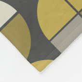 Trendy MCM Half-moonpatroon met goudnaamblok Fleece Deken (Hoek)