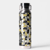 Trendy MCM Half-moonpatroon met groot naamblok Waterfles (Achterkant)