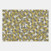 Trendy MCM Halve Maan Patroon - zwart en zwart Inpakpapier Vel (Voorkant)