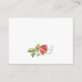 Trendy Meadow Strawberry Boeken voor Baby shower Informatiekaartje (Achterkant)