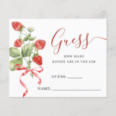 Trendy Meadow Strawberry Gissen Hoeveel Game Kaart (Voorkant)