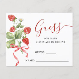 Trendy Meadow Strawberry Gissen Hoeveel Game Kaart