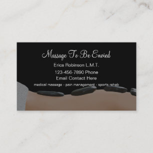 Trendy medische massagethema visitekaartjes