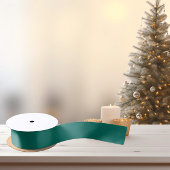 Trendy Medium Blauw Groen - Satijn lint