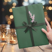 Trendy Medium Donkere Kerst Groene Wrapping Paper Cadeaupapier