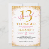 Trendy meisje 13e verjaardag kaart (Voorkant)