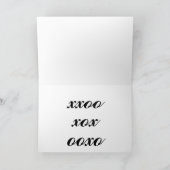 Trendy meisje harten Valentijn Bedankkaart (Binnen)