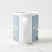 Trendy meisje ik hou van mijn moeder grote koffiekop (Achterkant)