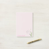 Trendy Meisjesachtige Bloemen - Gepersonaliseerd Post-it® Notes (Op bureau)