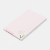 Trendy Meisjesachtige Bloemen - Gepersonaliseerd Post-it® Notes (Schuin)