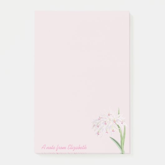 Trendy Meisjesachtige Bloemen - Gepersonaliseerd Post-it® Notes (Voorkant)