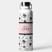 Trendy merk Business Logo Waterfles (Achterkant)