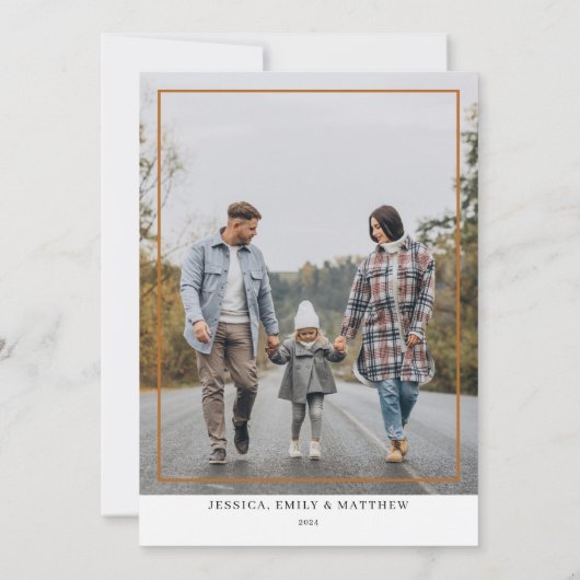 Trendy Merry Christmas 5 Foto Feestdagenkaart (Achterkant)