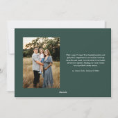 Trendy Merry Christmas Kalligrafie 2 Foto Feestdagenkaart (Achterkant)