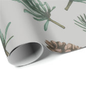 Trendy Merry Christmas Pine Cones and Branches     Cadeaupapier (Rol Hoek)