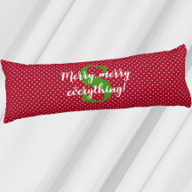 Trendy Merry, Groene Initiaal, Witte Stippen Rood