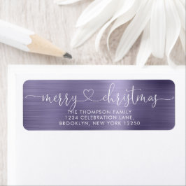 Trendy Merry kerst - het Metaal Lavender van het M Etiket
