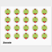 Trendy Merry Kerstmis Wreath Sticker (Vel)