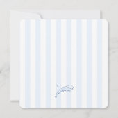 Trendy met de hand getekende zeebanket bruiloftssh kaart (Achterkant)