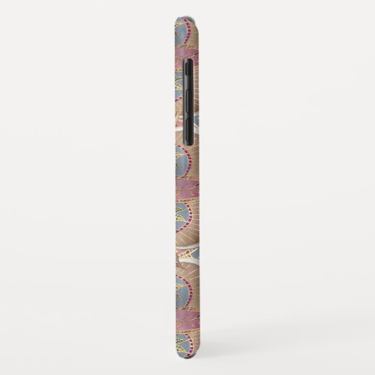 Trendy Metallic Gold en roze Mandala Design Case-Mate iPhone Case (Achterkant/links)