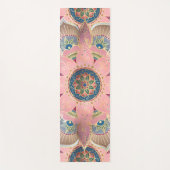 Trendy Metallic Gold en roze Mandala Design Yogamat (Voorkant)