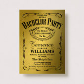 Trendy Metallic Gouden Typografie Verjaardagsfeest Kaart