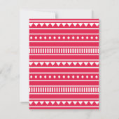 Trendy Mexicaanse Sombrero snor Fiesta Party Kaart (Achterkant)