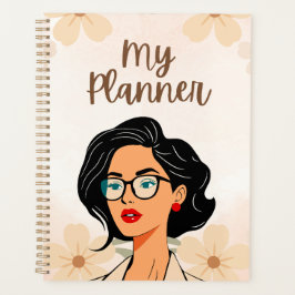 Trendy "Mijn Planner" | Chic Vrouwillustratie Planner