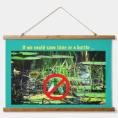 Trendy milieuvervuiling / Dag van de Aarde / Vijve Hangend Wandkleed (Voorkant)