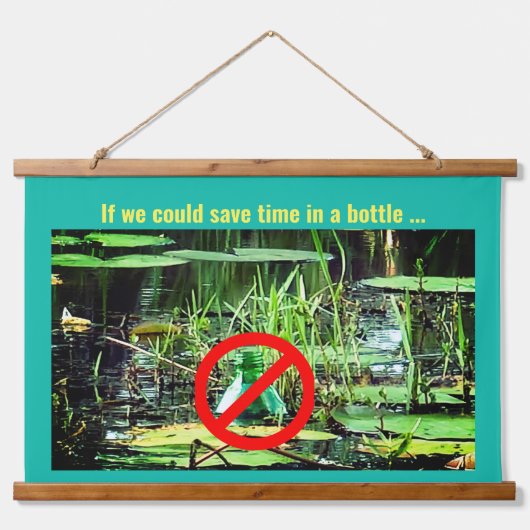 Trendy milieuvervuiling / Dag van de Aarde / Vijve Hangend Wandkleed (Voorkant)