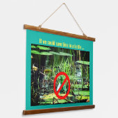 Trendy milieuvervuiling / Dag van de Aarde / Vijve Hangend Wandkleed (Gebogen)