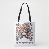 Trendy Mindful Cutesy Demure Tote Bag (Voorkant)