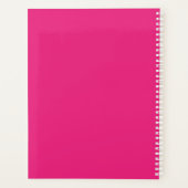 Trendy Minimal Design DIY Naam/Onderwerp/Fuchsia Planner (Achterkant)