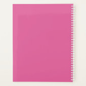 Trendy Minimal Design DIY Naam/Onderwerp/Roze & Bl Planner (Achterkant)
