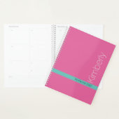 Trendy Minimal Design DIY Naam/Onderwerp/Roze & Bl Planner (Display)