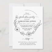 Trendy Minimal Fotobehang Afstuderen Kaart (Voorkant)