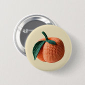 Trendy Minimal Moderne Amigurumi Haakperzik Ronde Button 5,7 Cm (Voorkant /achterkant)