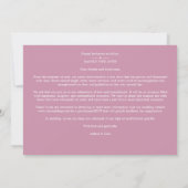 Trendy Minimal Pink/White 5 Multi Photos Collage Save The Date (Achterkant)