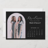 Trendy Minimale Arch Bridesmaid-Kaart Kaart (Voorkant)