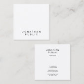 Trendy Minimaliserende professionele grafische Sja Vierkante Visitekaartje (Voorkant / Achterkant)