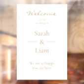 Trendy minimalisme | Chique gouden lettertype Raamsticker (Vel 2)