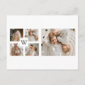 Trendy minimalist Collage Fathers Foto Papa Gift Briefkaart (Voorkant)