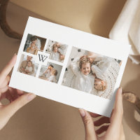 Trendy minimalist Collage Fathers Foto Papa Gift