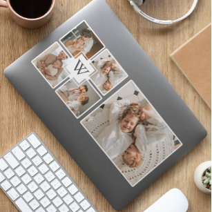 Trendy minimalist Collage Fathers Foto Papa Gift HP Laptopsticker