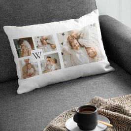 Trendy minimalist Collage Fathers Foto Papa Gift Kussen