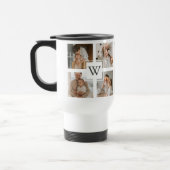 Trendy minimalist Collage Fathers Foto Papa Gift Reisbeker (Links)