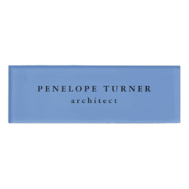 Trendy minimalist Cornflower Blue Professional Naambadge