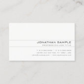 Trendy minimalist - Eenvoudige, elegante professio Visitekaartje (Voorkant)