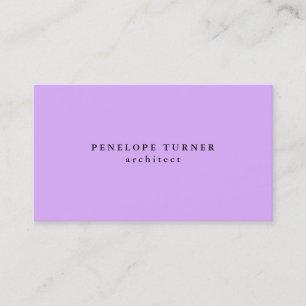 Trendy minimalist Mauve Mallow Pink Professional Visitekaartje